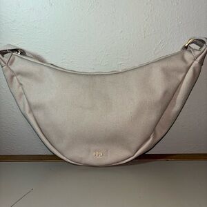 JULY Everyday Crescent Bag Canvas Purse Taupe Khaki Crossbody Sling